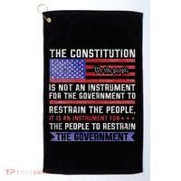 The Constitution Is An Instrument Us Patriotic Golf Towel thumb 0