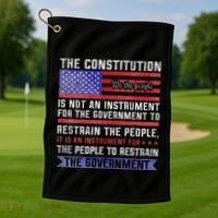 The Constitution Is An Instrument Us Patriotic Golf Towel thumb 1