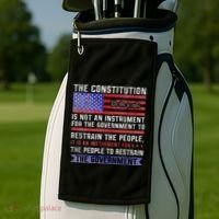The Constitution Is An Instrument Us Patriotic Golf Towel thumb 2