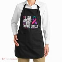 Thyroid Cancer I Love Someone With Thyroid Cancer Awareness Apron thumb 2