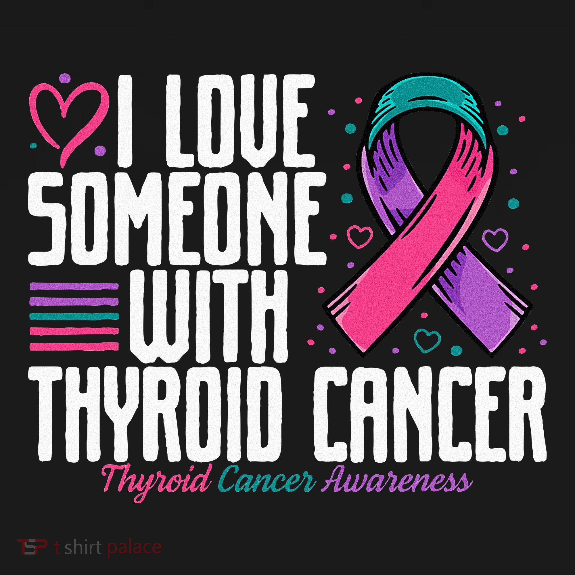 Thyroid Cancer I Love Someone With Thyroid Cancer Awareness Sweatshirt
