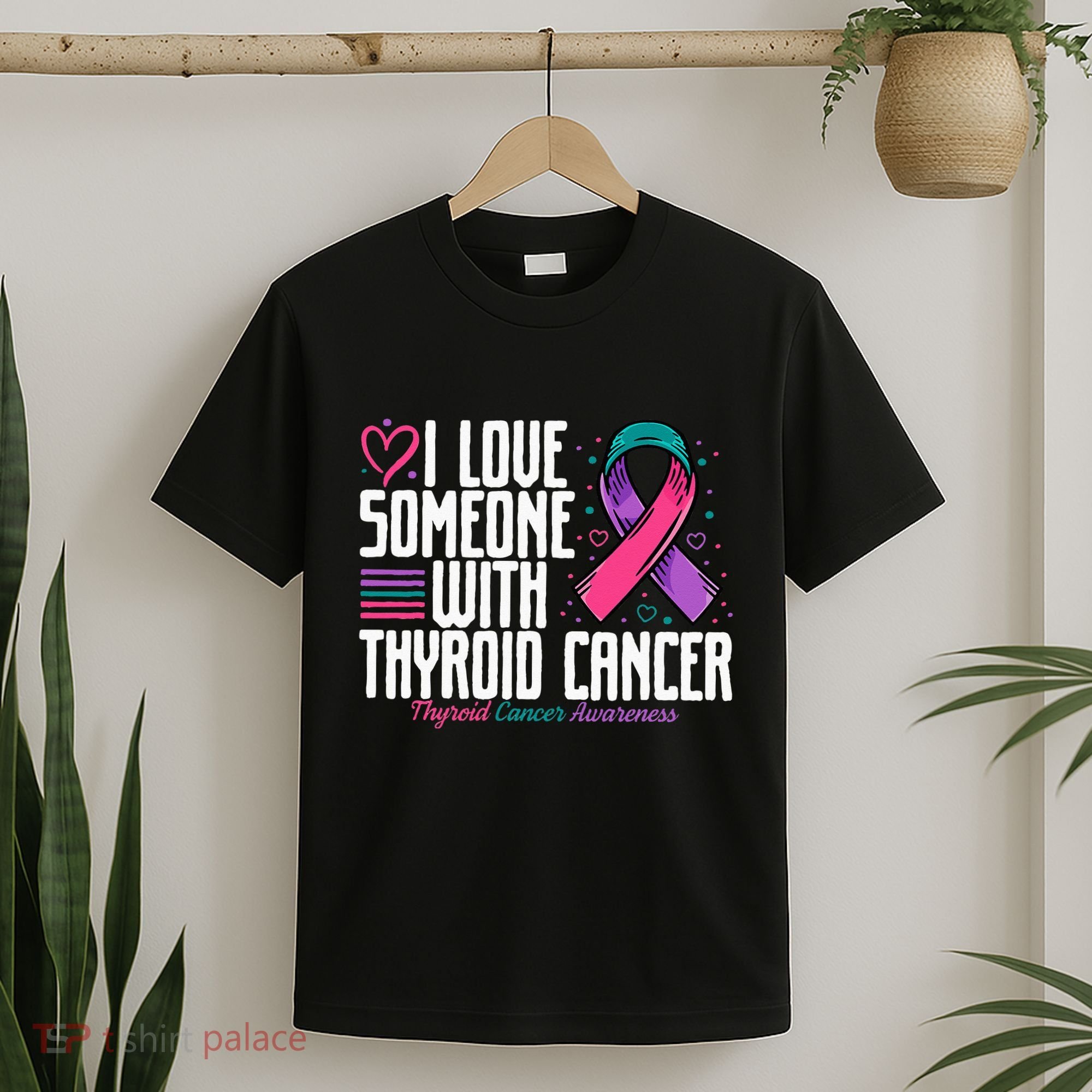 Thyroid Cancer I Love Someone With Thyroid Cancer Awareness T-Shirt