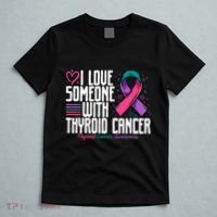 Thyroid Cancer I Love Someone With Thyroid Cancer Awareness T-Shirt thumb 5