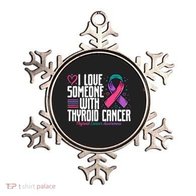 Thyroid Cancer I Love Someone With Thyroid Cancer Awareness Ornament