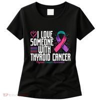 Thyroid Cancer I Love Someone With Thyroid Cancer Awareness Women's T-Shirt thumb 0