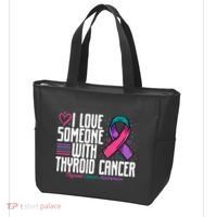 Thyroid Cancer I Love Someone With Thyroid Cancer Awareness Tote Bag thumb 3