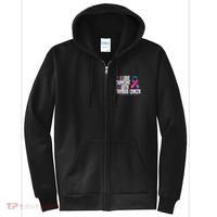 Thyroid Cancer I Love Someone With Thyroid Cancer Awareness Full Zip Hoodie thumb 0