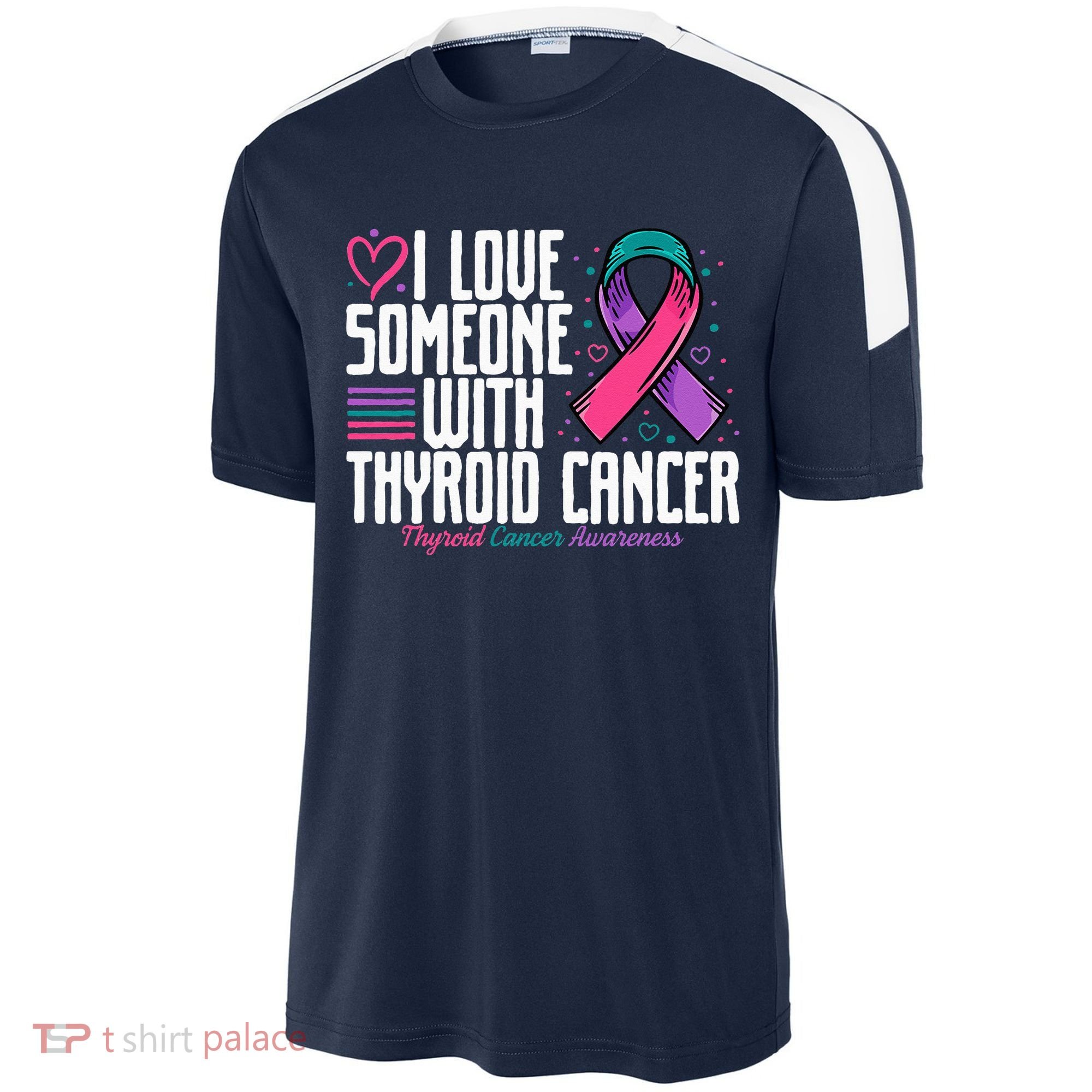 Thyroid Cancer I Love Someone With Thyroid Cancer Awareness Sport-Tek Competitor United Soccer Jersey