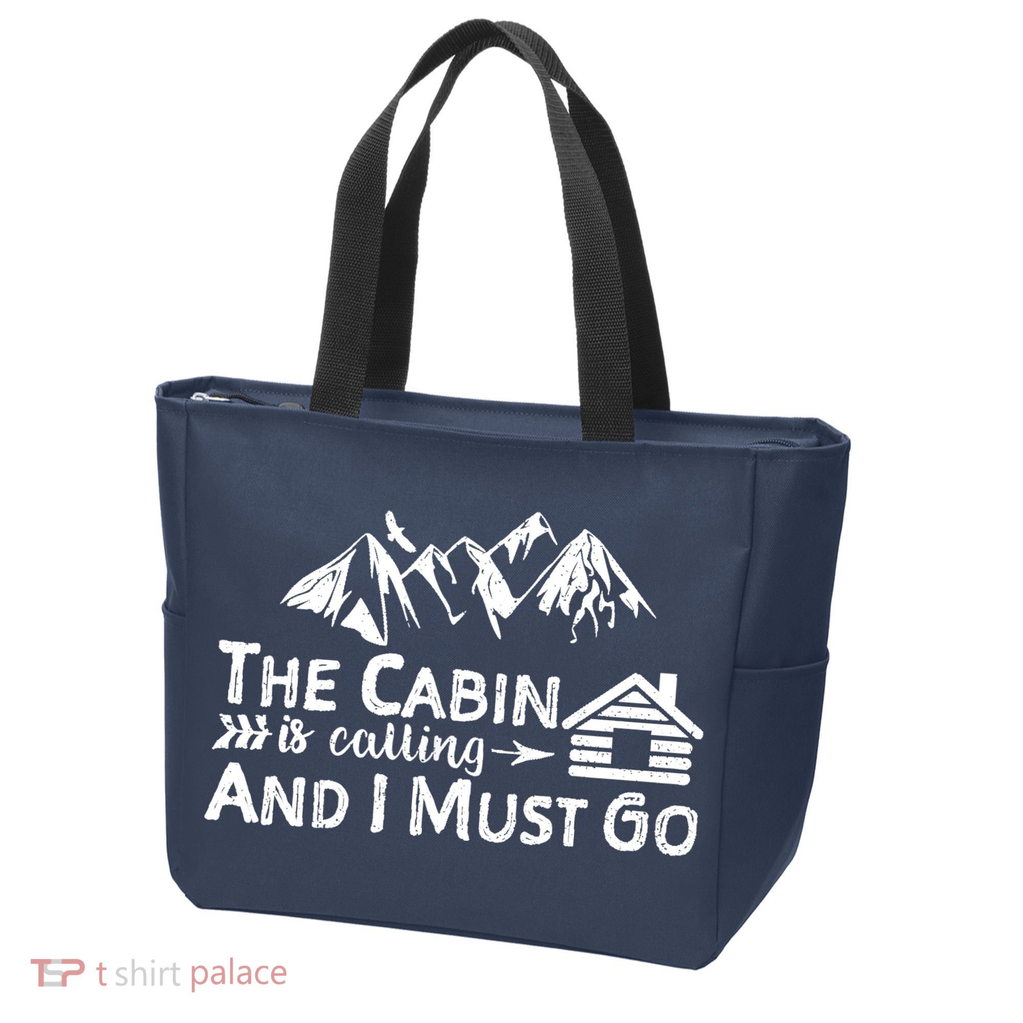 The Cabin Is Calling And I Must Go Cabin Life Gift Tote Bag