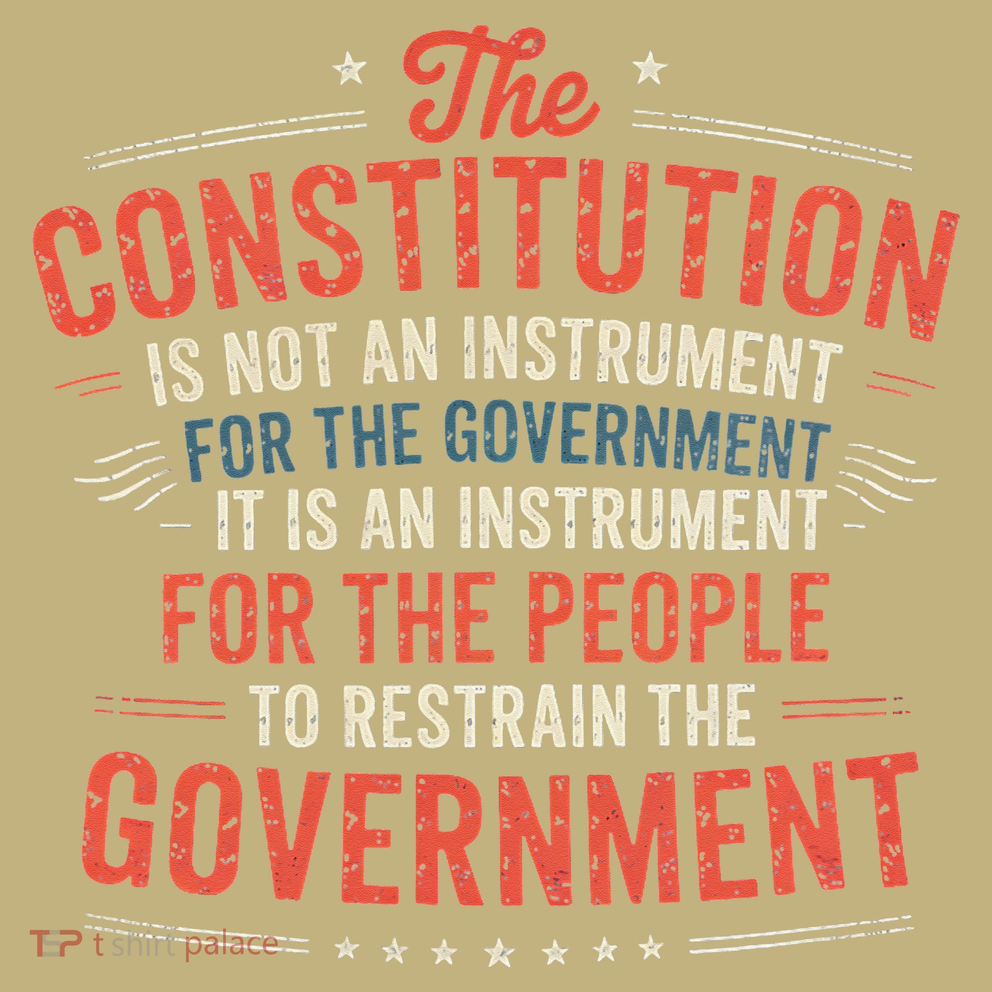 The Constitution Is An Instrument Hands Off Kids T-Shirt