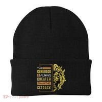 The Comeback Is Always Greater Than The Setback Lion Zoo Beanie thumb 0