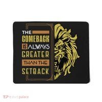 The Comeback Is Always Greater Than The Setback Lion Zoo Mousepad thumb 0