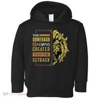 The Comeback Is Always Greater Than The Setback Lion Zoo Toddler Hoodie thumb 0