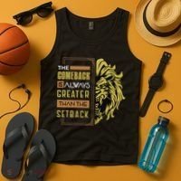 The Comeback Is Always Greater Than The Setback Lion Zoo Tank Top thumb 4