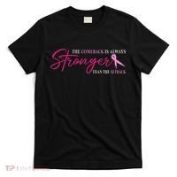 The Comeback Is Always Stronger Than Setback Breast Cancer T-Shirt thumb 0
