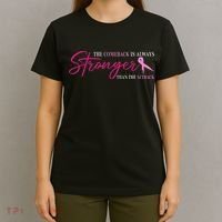 The Comeback Is Always Stronger Than Setback Breast Cancer T-Shirt thumb 4