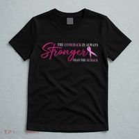The Comeback Is Always Stronger Than Setback Breast Cancer T-Shirt thumb 5