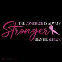 The Comeback Is Always Stronger Than Setback Breast Cancer Baby Bodysuit thumb 2