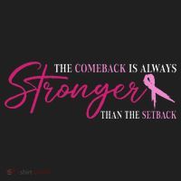 The Comeback Is Always Stronger Than Setback Breast Cancer Hat thumb 2