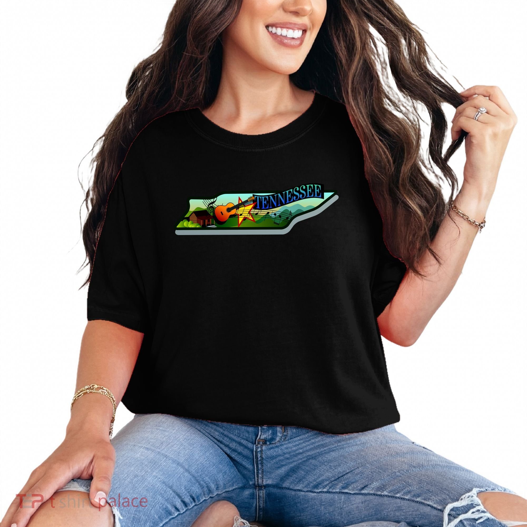 Tennessee Cartoon Illustration Comfort Colors T-Shirt