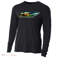 Tennessee Cartoon Illustration Cooling Performance Long Sleeve Crew thumb 0