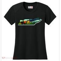 Tennessee Cartoon Illustration Women's Cooling Performance Crew T-Shirt thumb 0