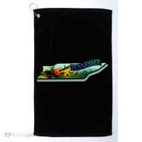 Tennessee Cartoon Illustration Golf Towel thumb 0