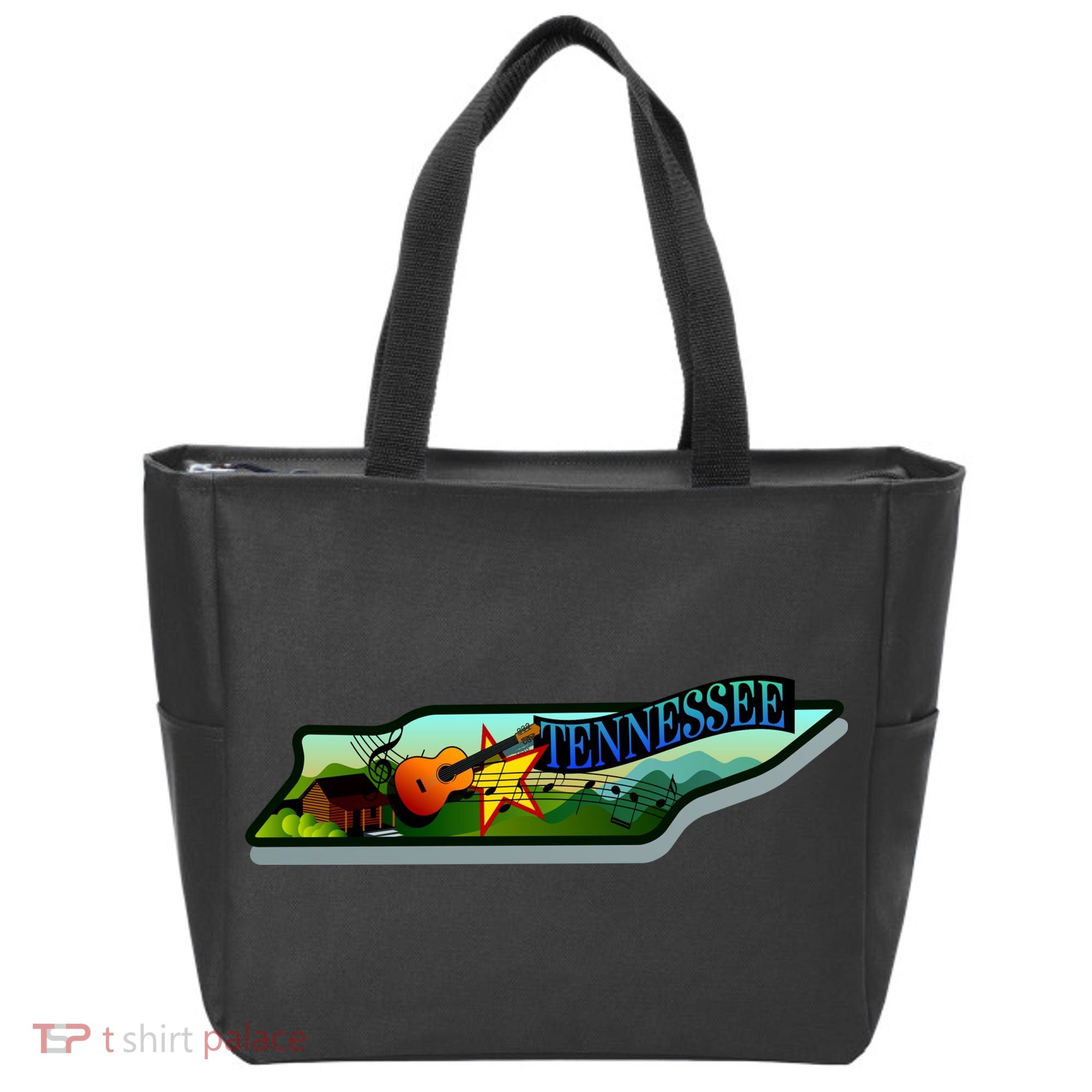Tennessee Cartoon Illustration Tote Bag