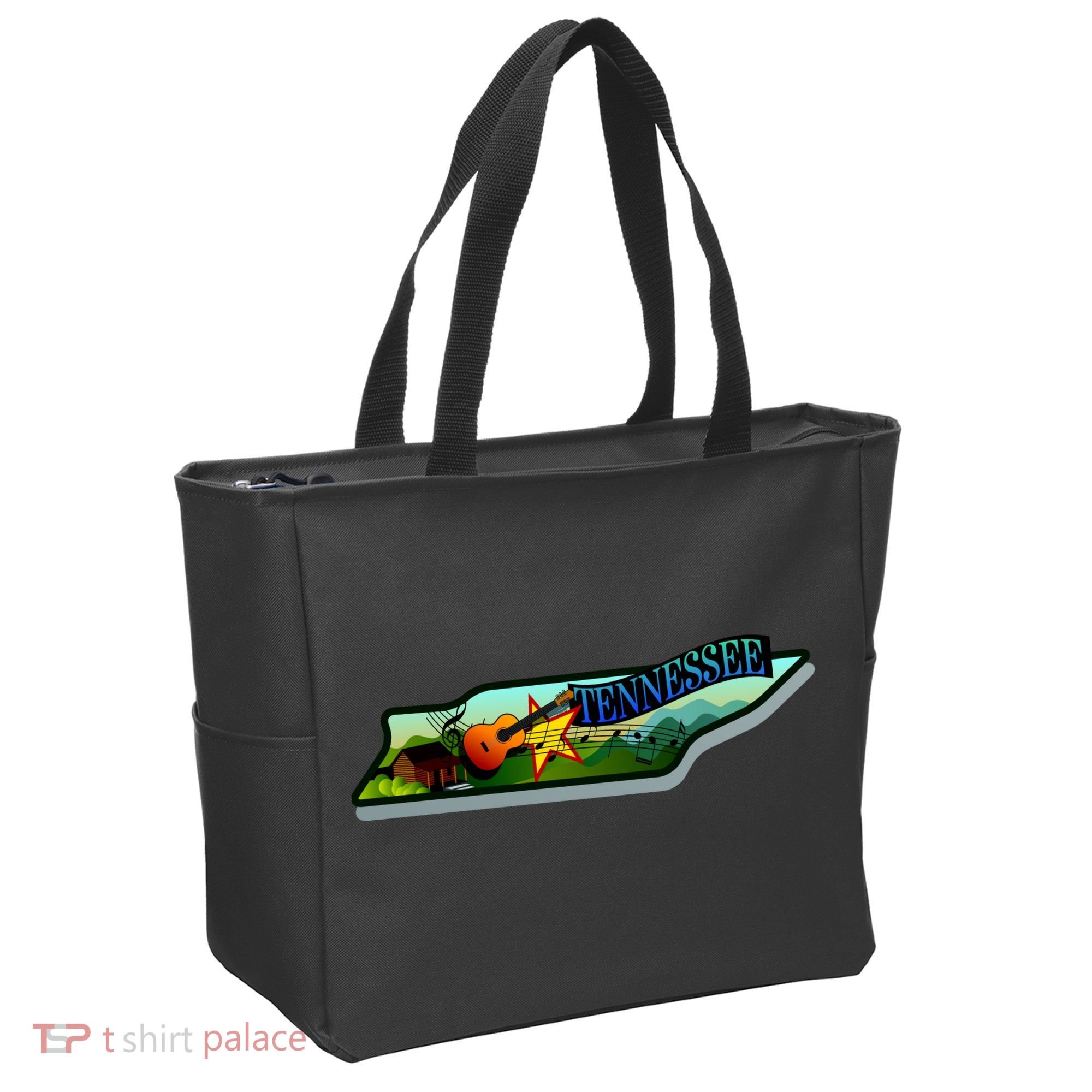 Tennessee Cartoon Illustration Tote Bag