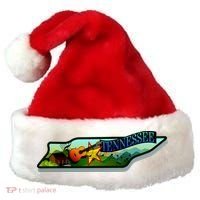 Tennessee Cartoon Illustration Santa Hat thumb 0