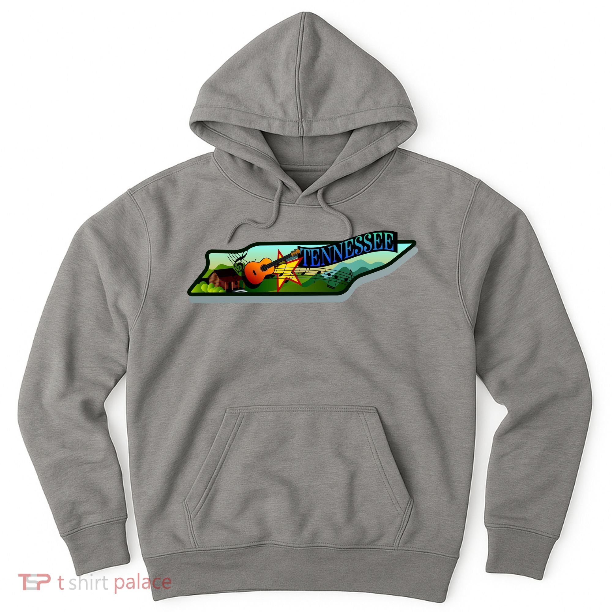 Tennessee Cartoon Illustration Hoodie