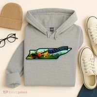 Tennessee Cartoon Illustration Hoodie thumb 4