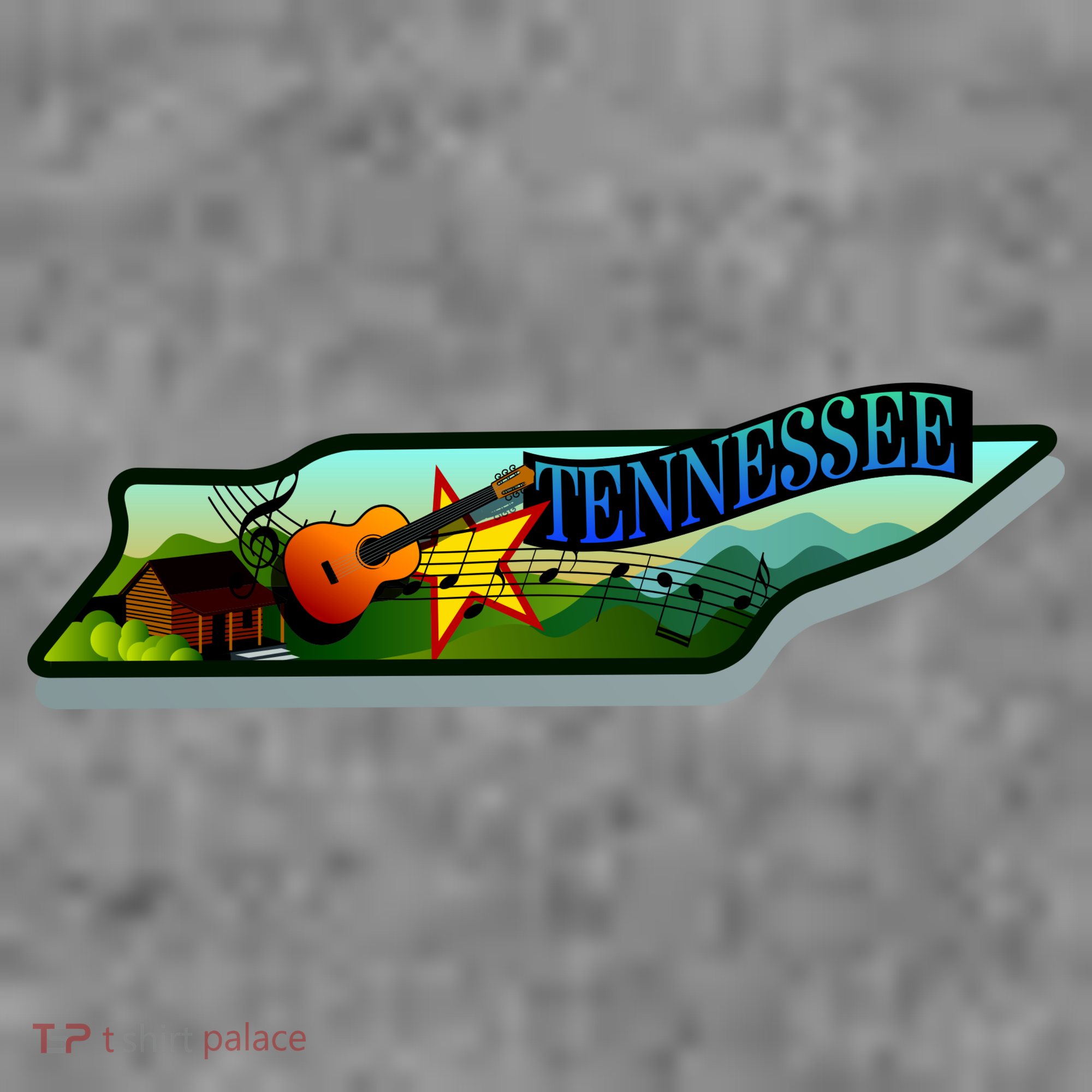 Tennessee Cartoon Illustration Hoodie