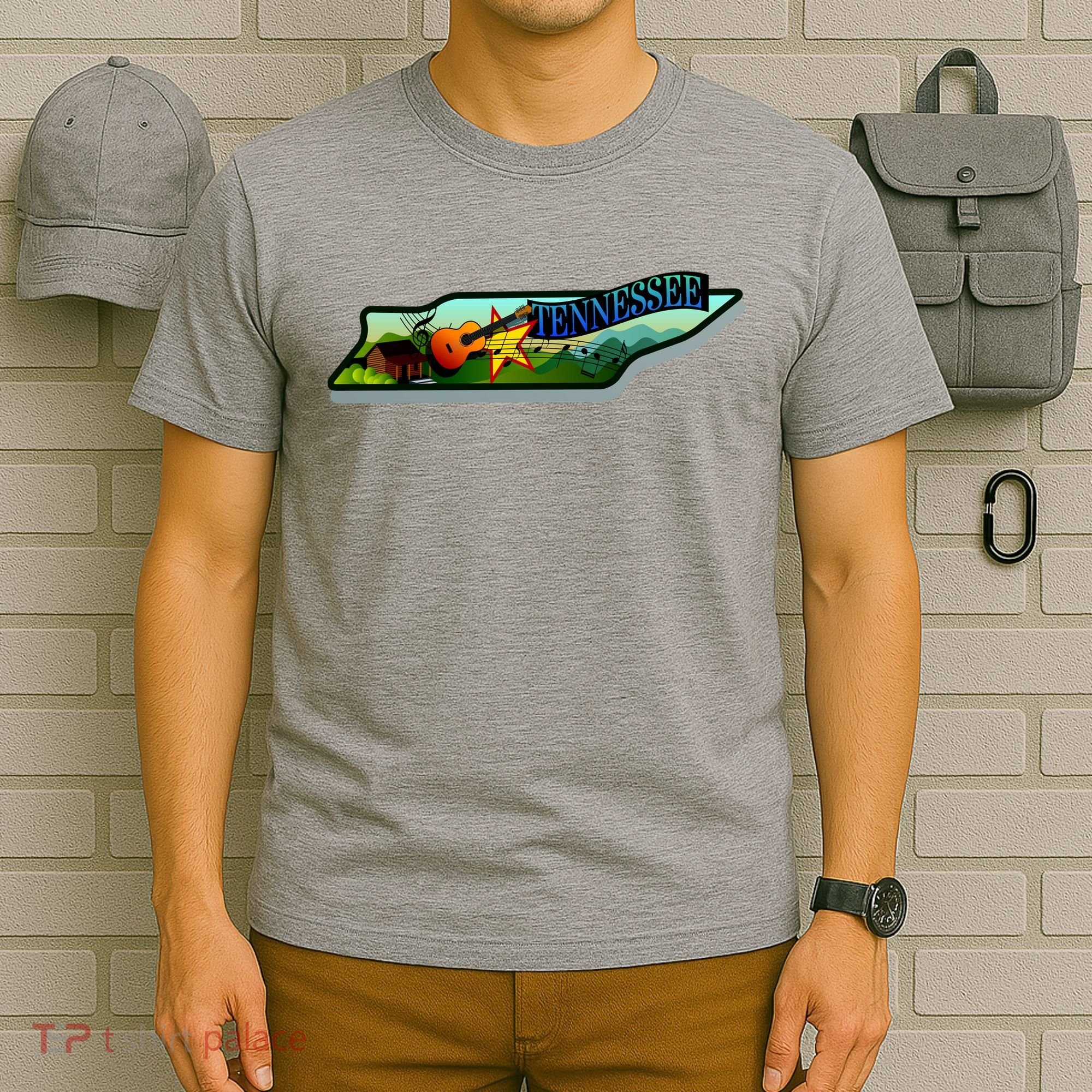 Tennessee Cartoon Illustration T-Shirt