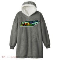 Tennessee Cartoon Illustration Hooded Wearable Blanket thumb 0