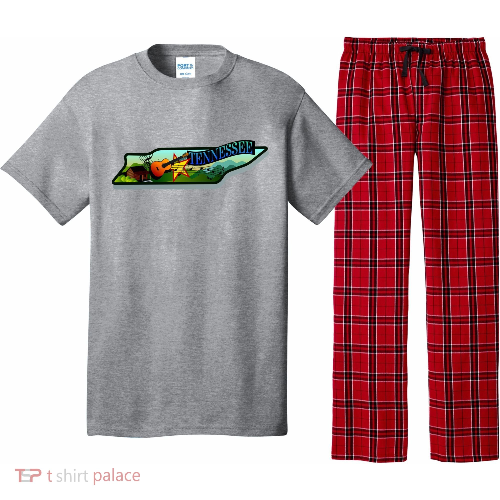 Tennessee Cartoon Illustration Pajama Set