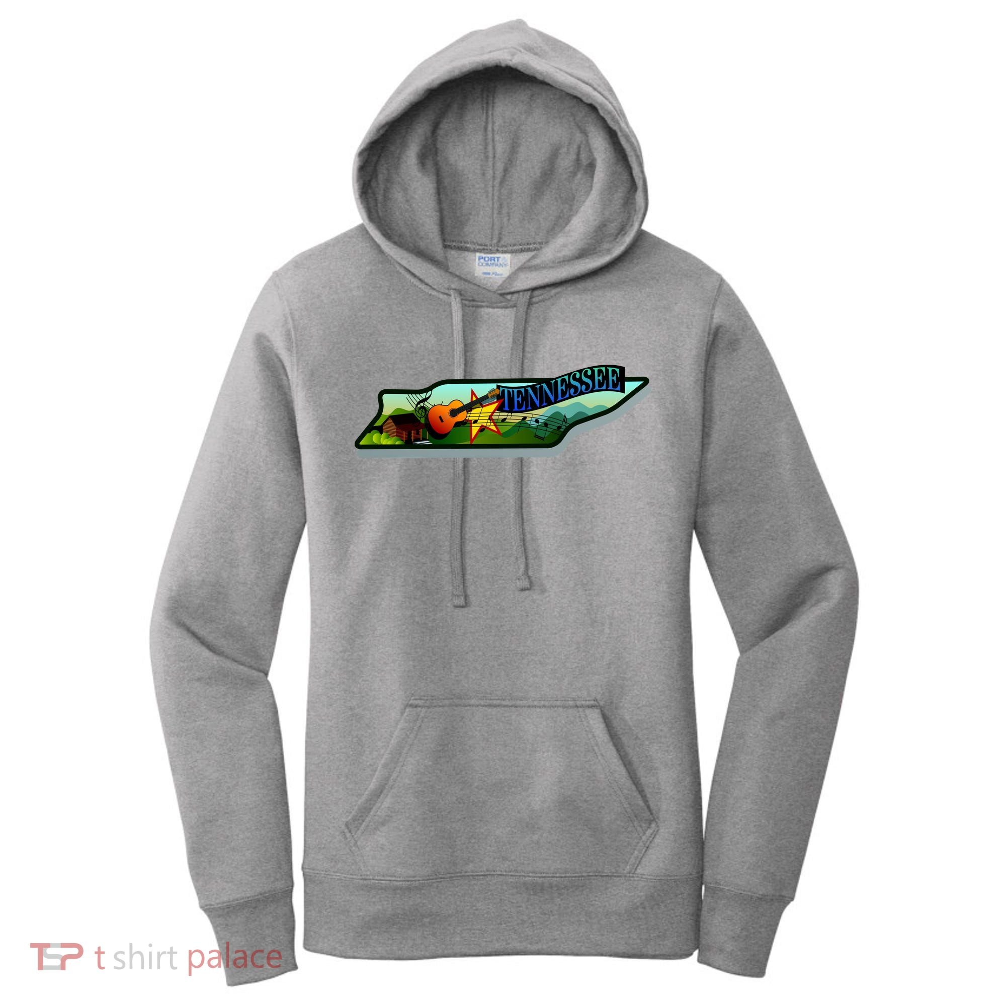 Tennessee Cartoon Illustration Women's Hoodie