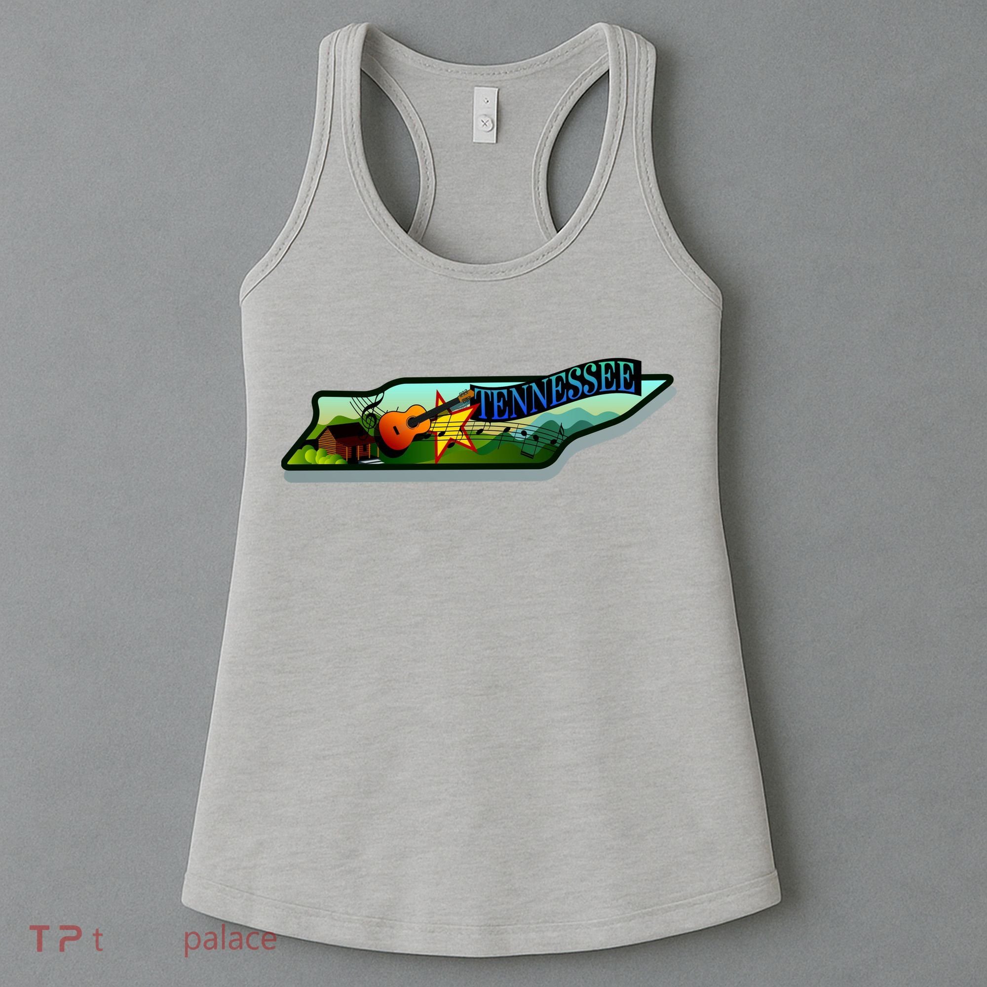Tennessee Cartoon Illustration Women's Tank Top