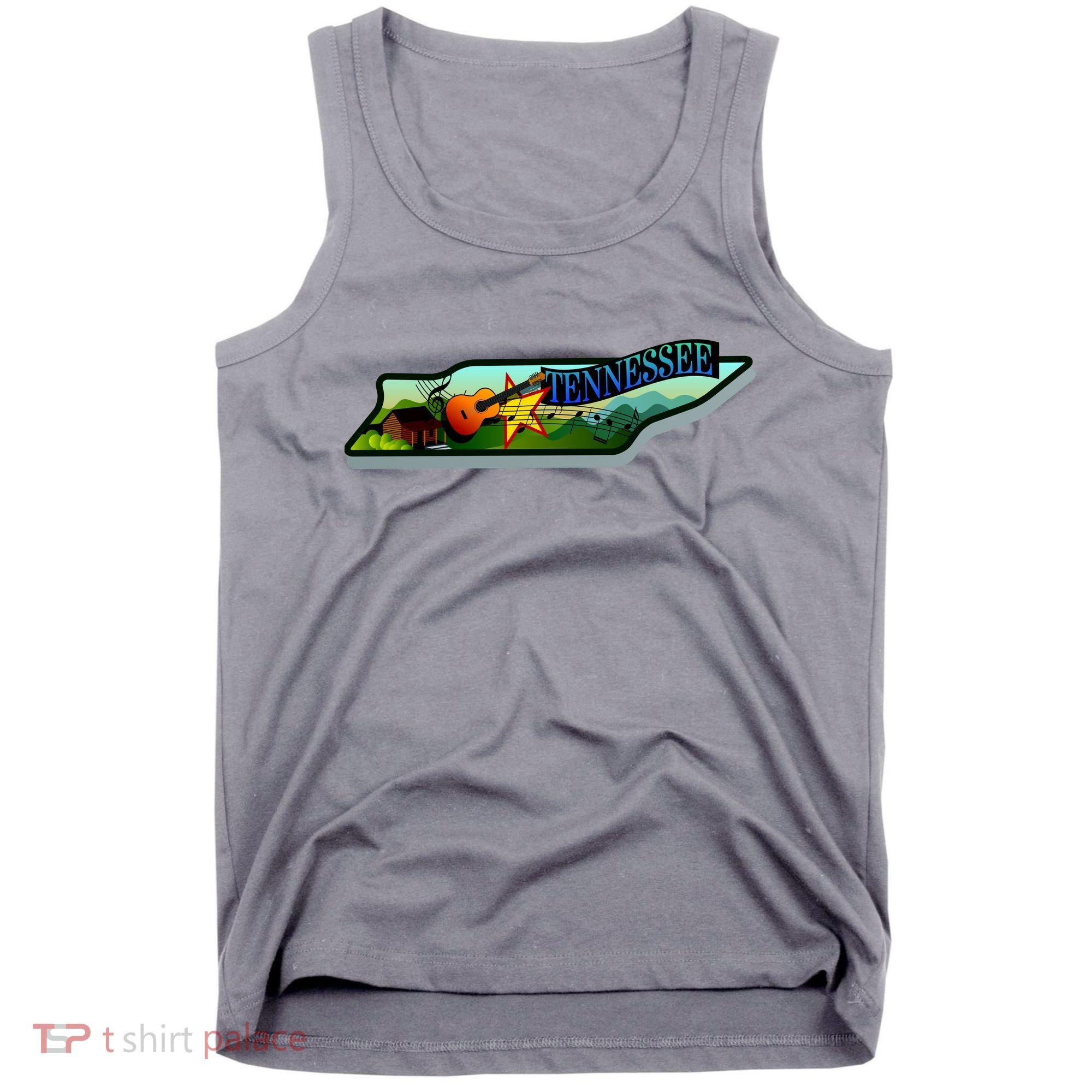 Tennessee Cartoon Illustration Tank Top