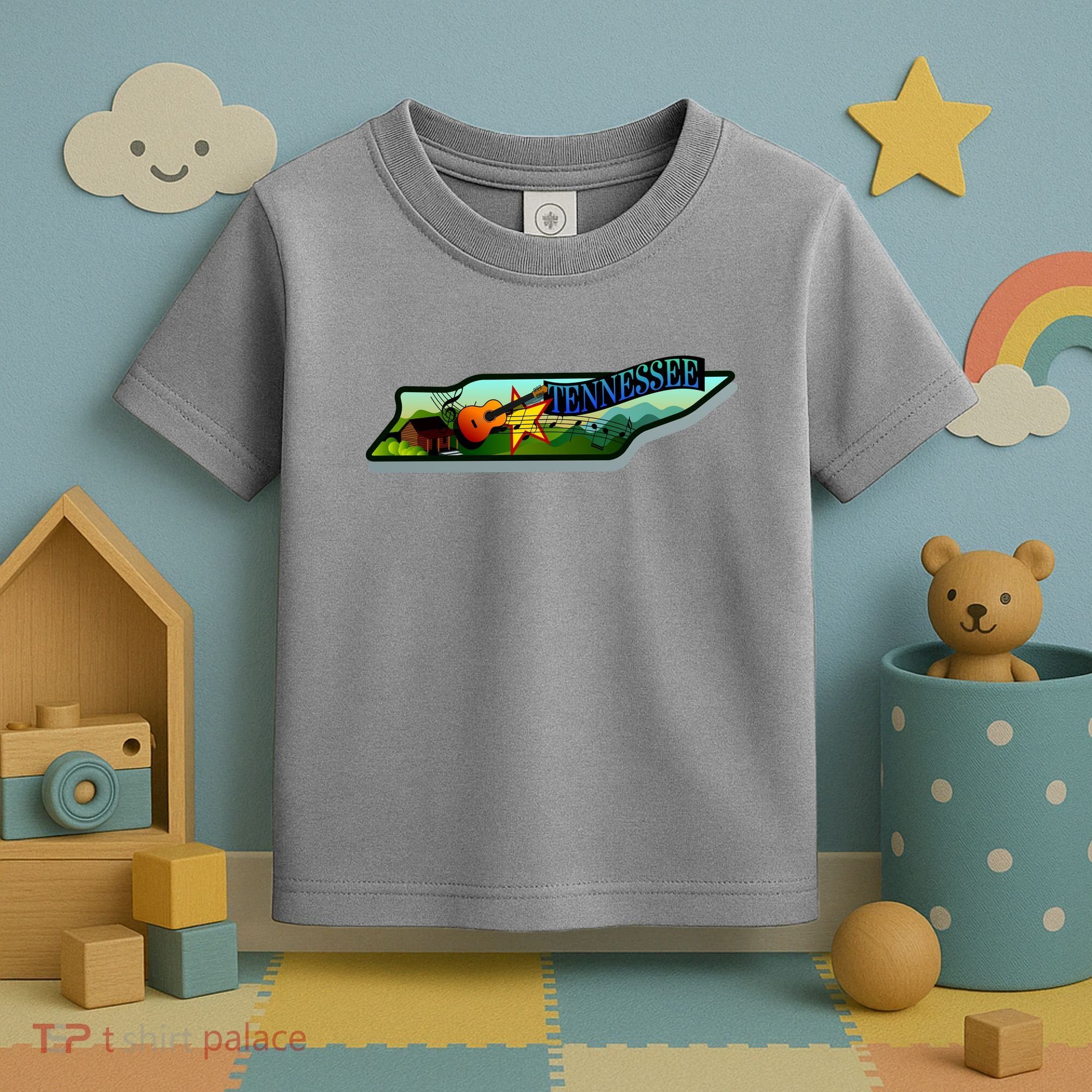 Tennessee Cartoon Illustration Toddler T-Shirt