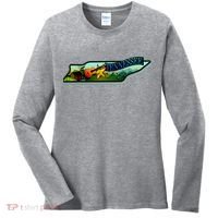 Tennessee Cartoon Illustration Women's Long Sleeve Shirt thumb 0