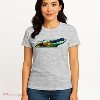 Tennessee Cartoon Illustration Women's T-Shirt thumb 4