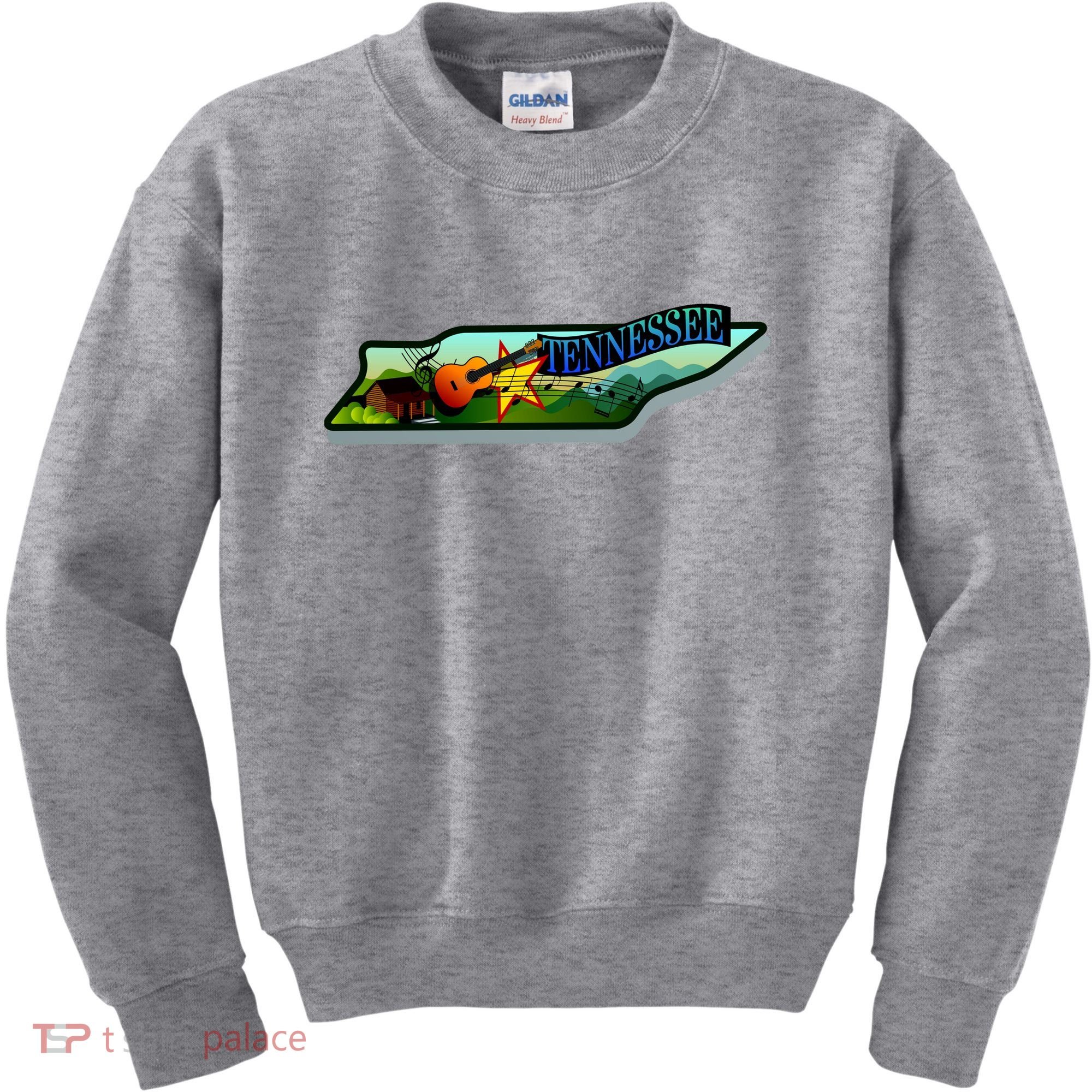 Tennessee Cartoon Illustration Kids Sweatshirt