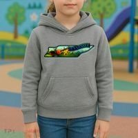 Tennessee Cartoon Illustration Kids Hoodie thumb 3