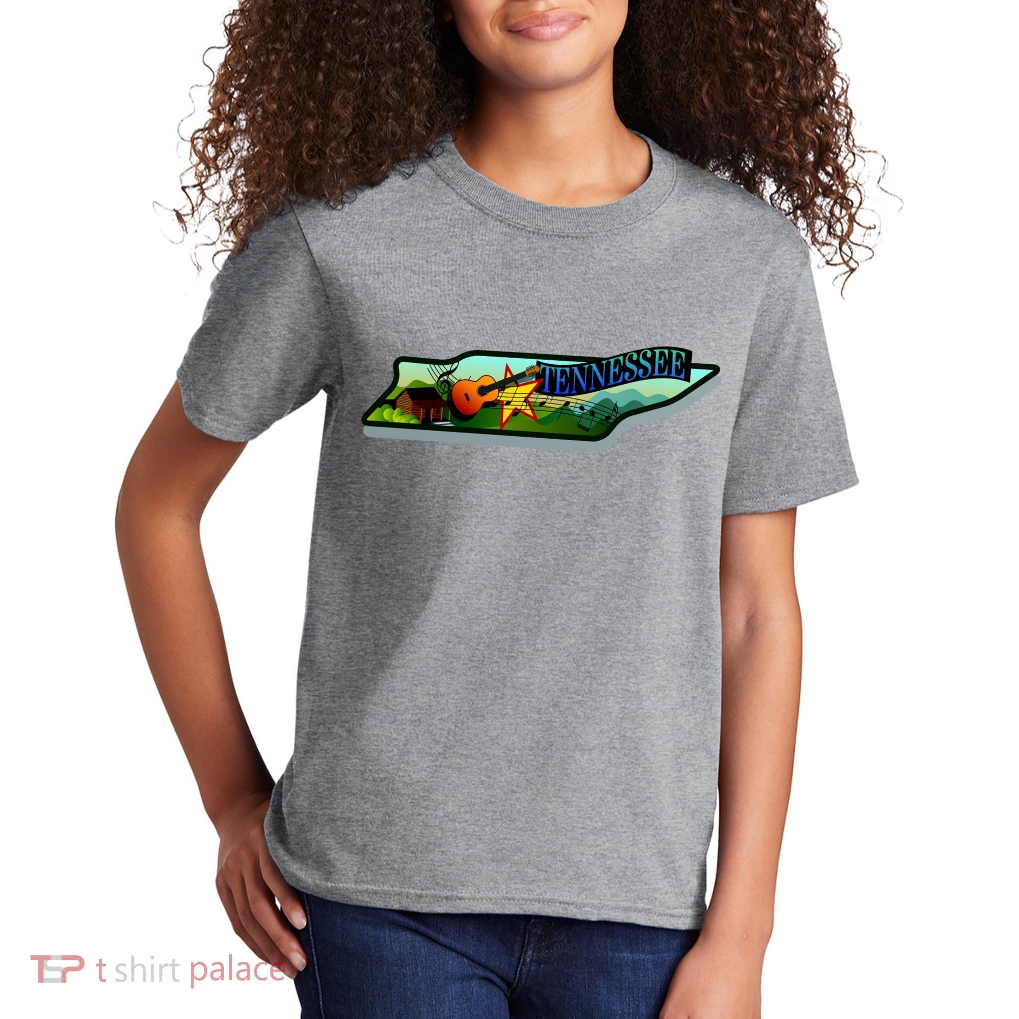 Tennessee Cartoon Illustration Kids T-Shirt