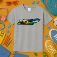Tennessee Cartoon Illustration Kids T-Shirt thumb 3
