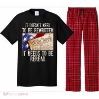 The Constitution It Doesnt Need To Be Rewritten It Needs To Be Reread Pajama Set thumb 0