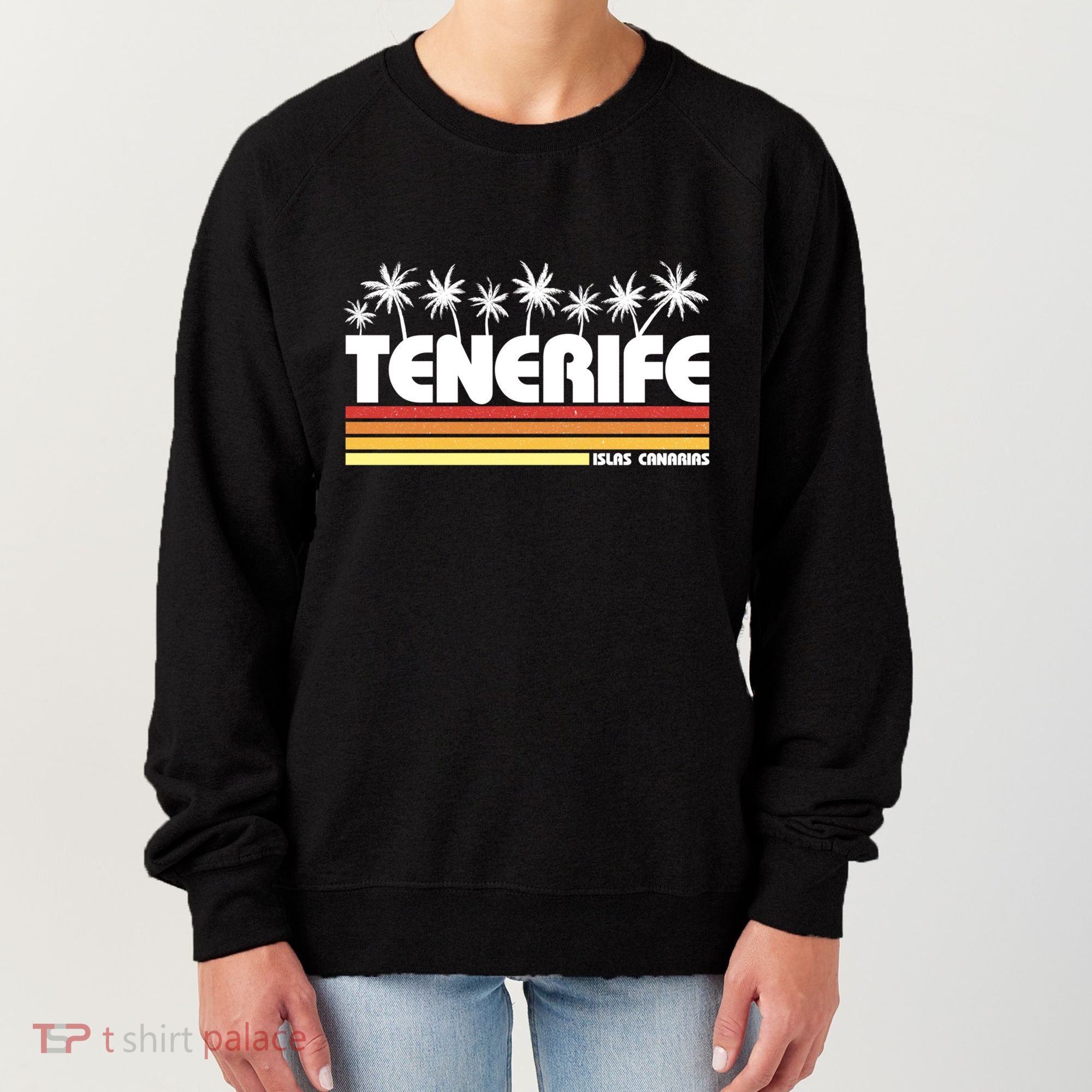 Tenerife Canary Islands Spain Retro Tourism Gift Women's Sweatshirt