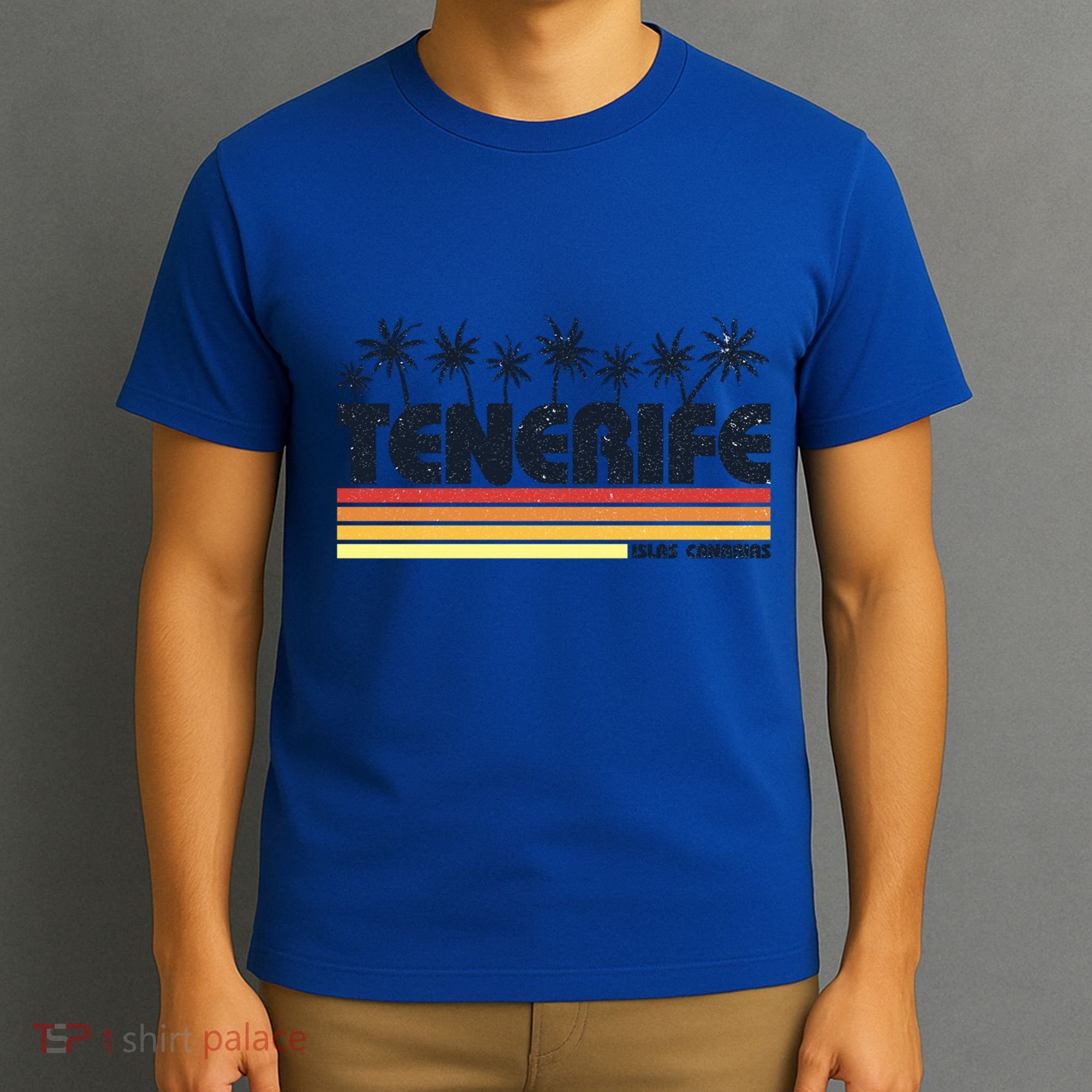 Tenerife Canary Islands Spain Retro Tourism Gift T-Shirt