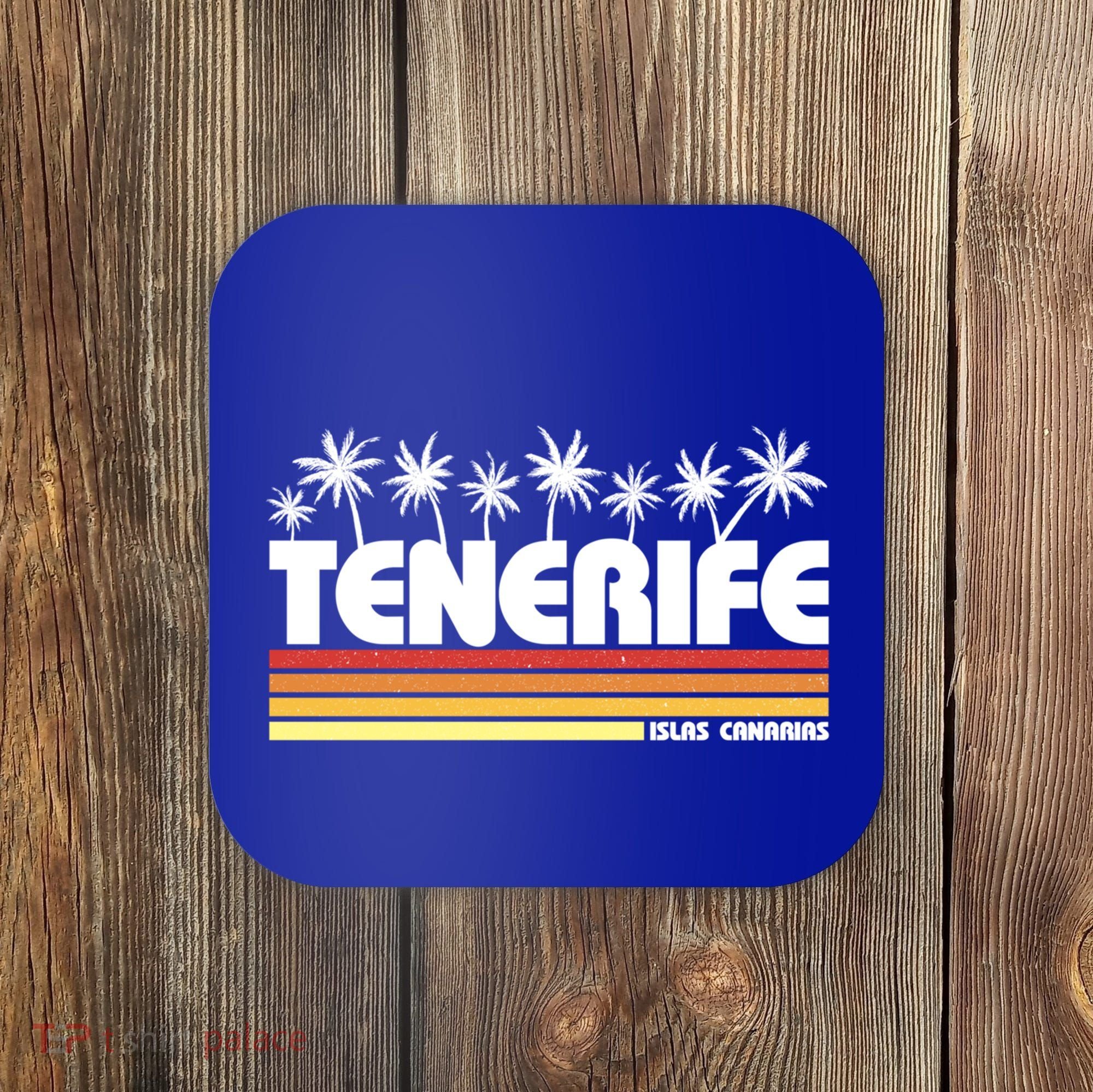 Tenerife Canary Islands Spain Retro Tourism Gift Coaster
